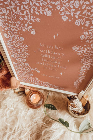 'Let Us Live Like Wildflowers' Art Print