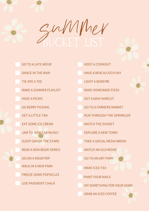
            
                Load image into Gallery viewer, Summer Bucket List Printable (Free Download)
            
        