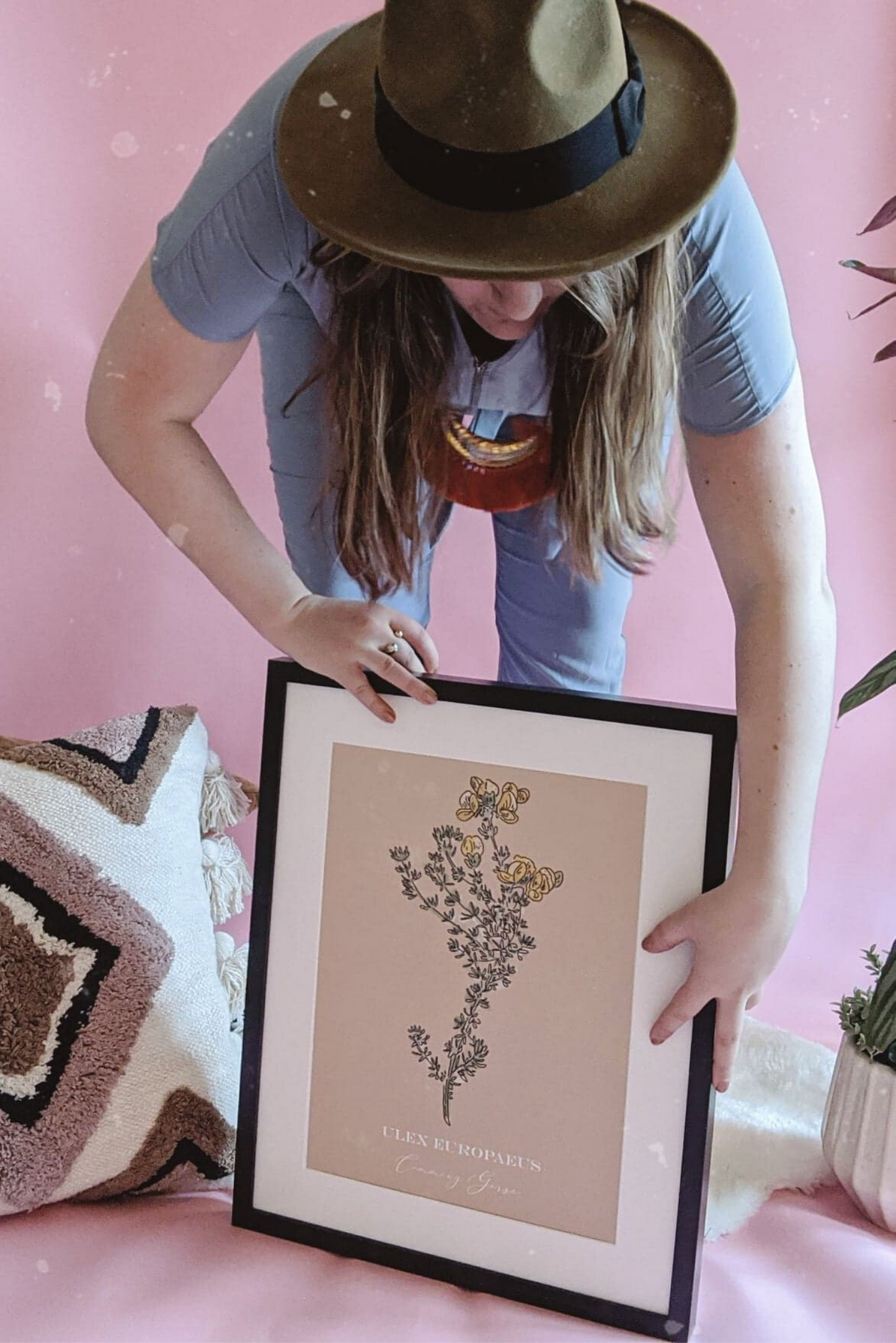 Load image into Gallery viewer, Boho Neutral Yellow Gorse Art Print
