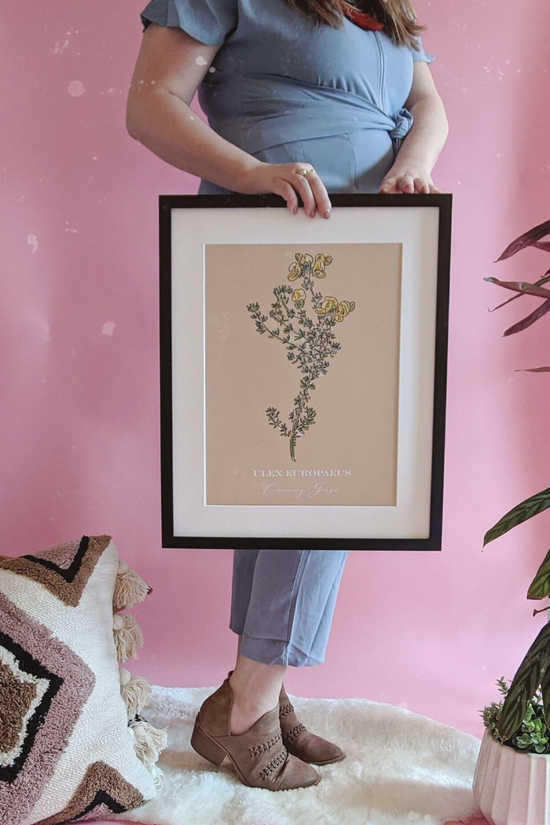 Load image into Gallery viewer, Boho Neutral Yellow Gorse Art Print
