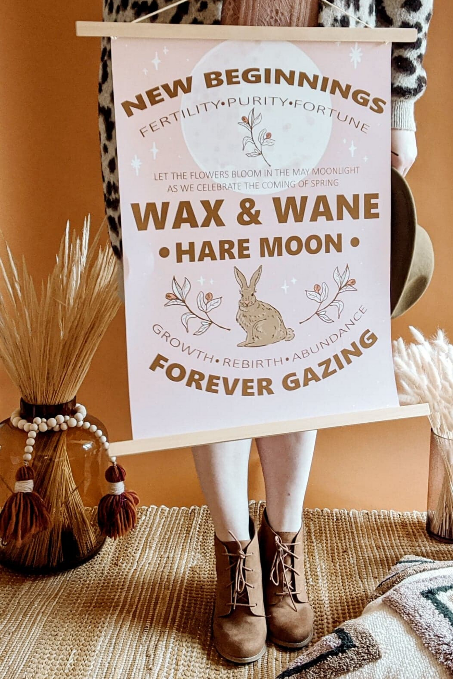 Celebration Of Spring + The Hare Moon Graphic Print
