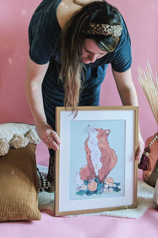 
            
                Load image into Gallery viewer, Spring Fox Illustrated Art Print
            
        