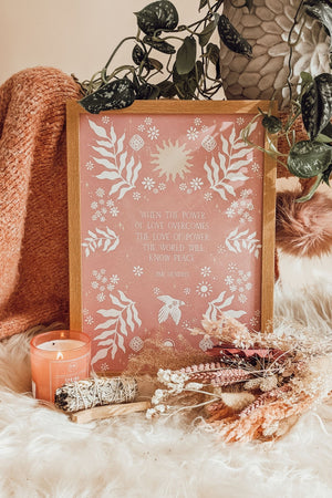 'Glory To Ukraine' Art Print-Pink