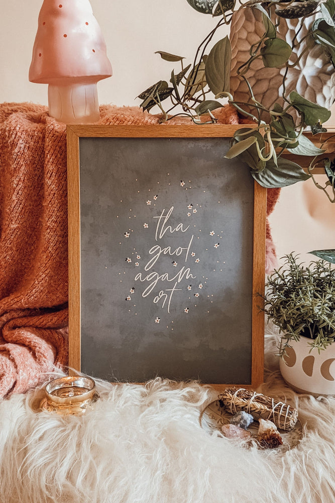 Scottish Gaelic 'I Love You' Art Print