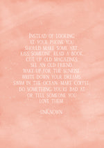 'A Reminder' Art Printable (Print At Home)