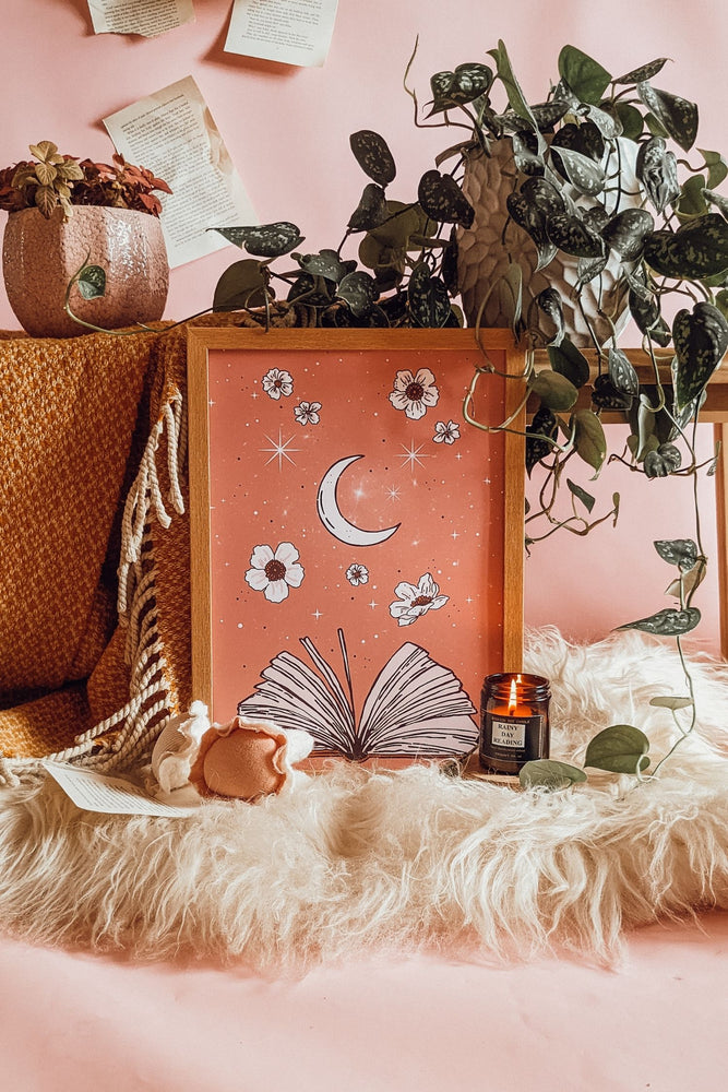 Book Magic Illustrated Art Print