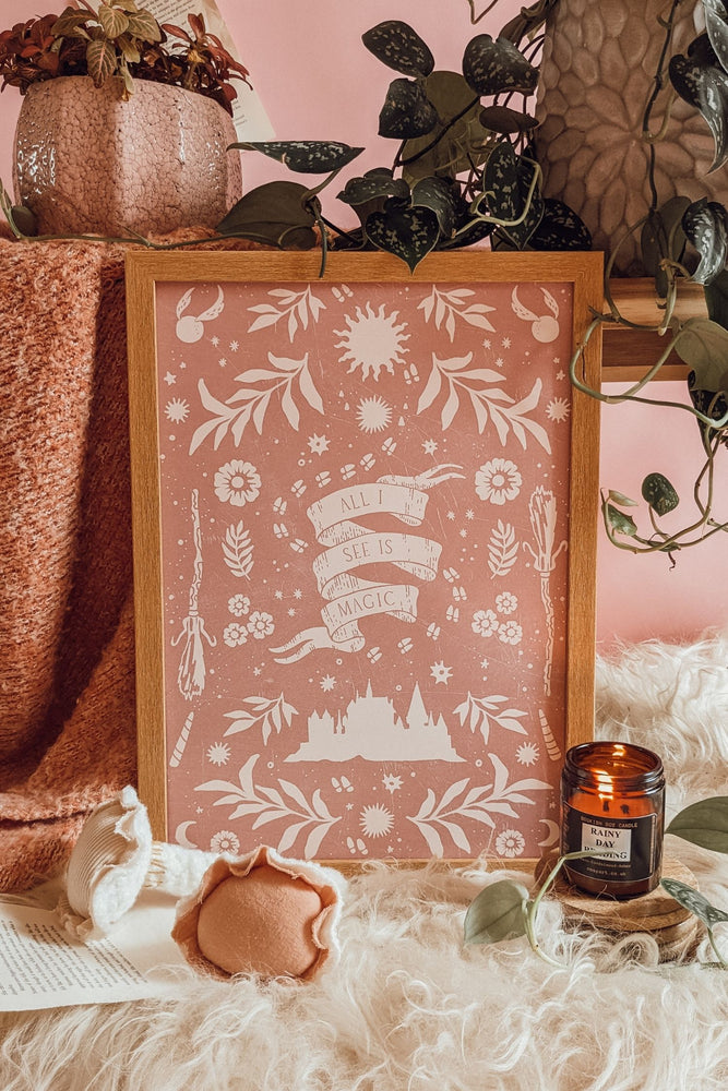 'All I See Is Magic' Wizard Art Print